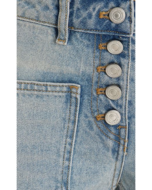 Courreges Gray Rigid Low-rise Bootcut Jeans