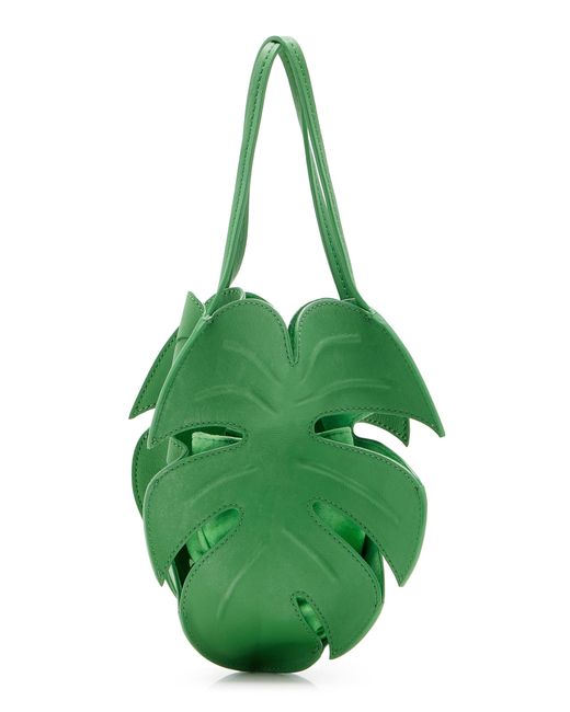 Staud Green Palm Leather Bag