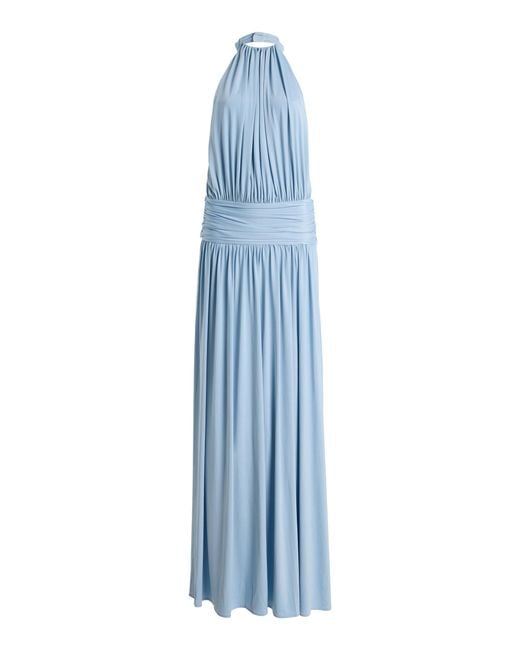 Arcina Ori Blue Exclusive Santina Crepe Maxi Dress