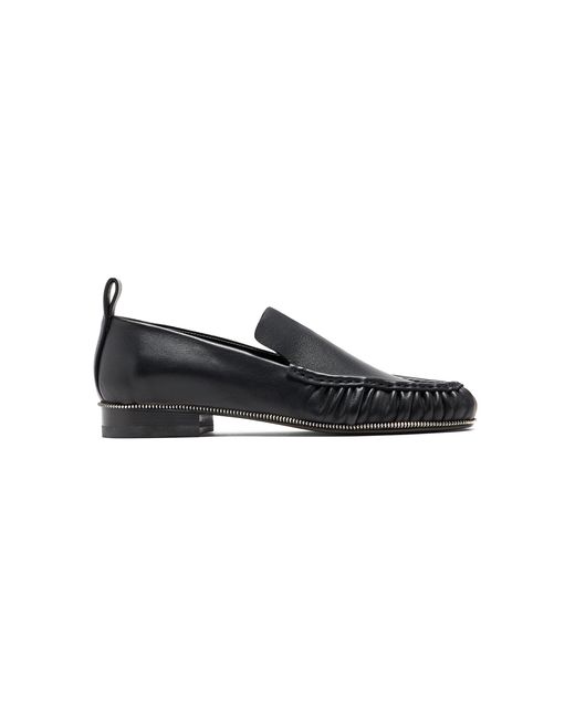 Paul Andrew Black Mister Zip-Detail Softy Leather Loafers