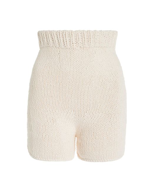 Nia Thomas Natural Paulo Knit-cotton Shorts
