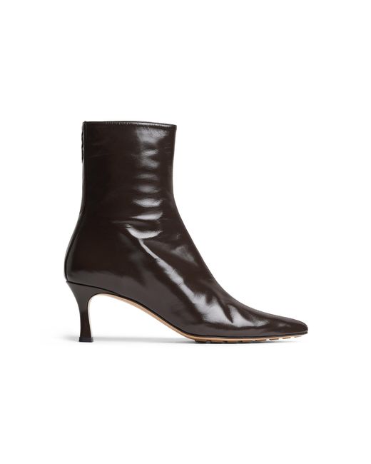 Bottega Veneta White Sofia 60Mm Calfskin Ankle Boots