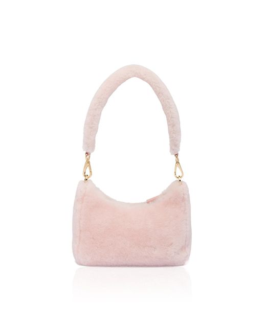 Prada Pink Shearling Mini Bag