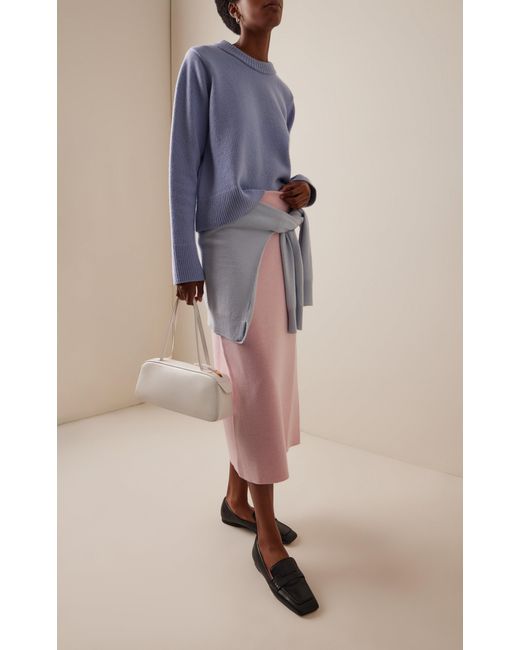 With Nothing Underneath Blue Exclusive Devon Wool Sweater