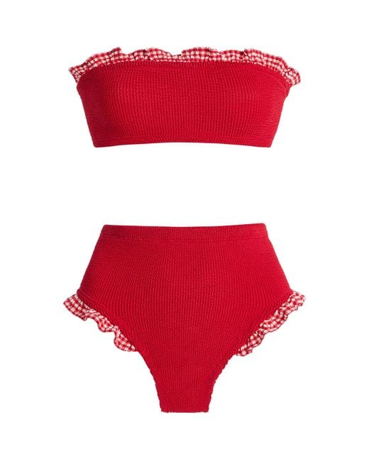 Hunza G Red Peggy Bikini