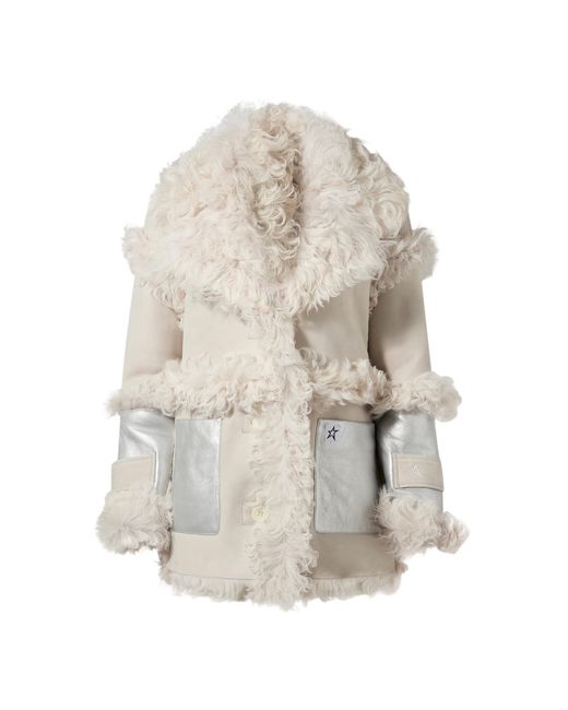 Perfect Moment White Reversible Shearling Apres Jacket
