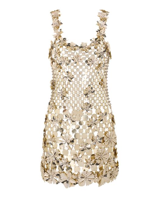 Rabanne Natural Chainmail Mini Dress
