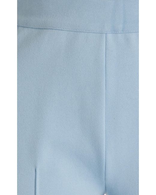 High Sport Blue Exclusive Kick Flared Stretch-cotton Knit Pants