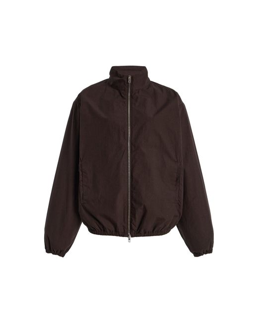 Leset Brown Kyoto Cotton Windbreaker Jacket