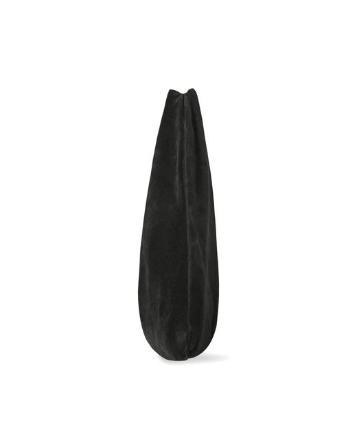The Row Black Small Bindle Suede Bag