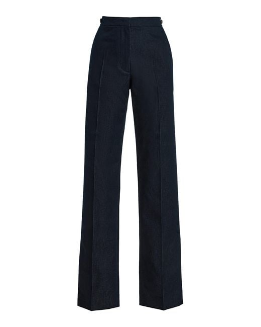 DARKPARK Blue Grace Chambray Straight-Leg Pants