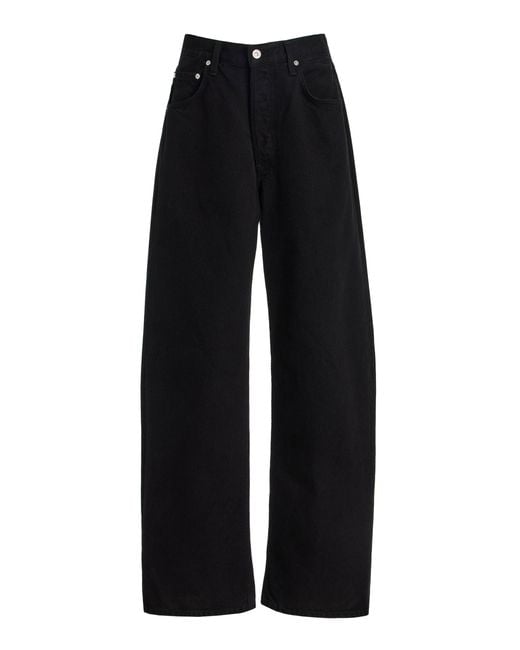 Citizens of Humanity Black Ayla Rigid Natural-Rise Baggy Jeans for men