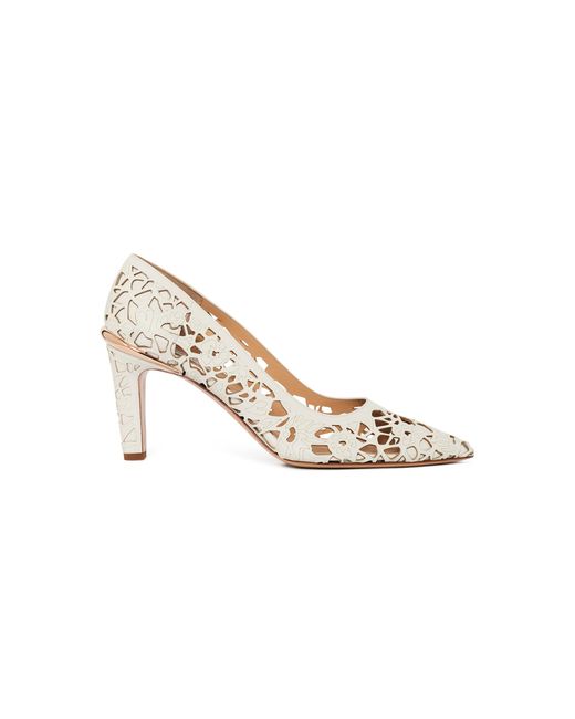 Gabriela Hearst White Edwina Lace Pump