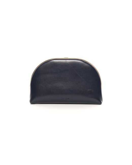 The Row Blue Sylvia Leather Clutch