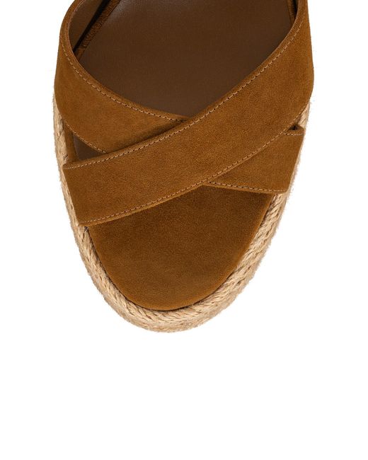 Christian Louboutin Brown Calakala 70mm Leather Platform Sandals
