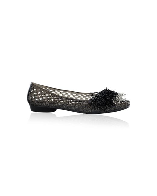 HEAVENLY JELLY Black Revel Embellished Jelly Shoes