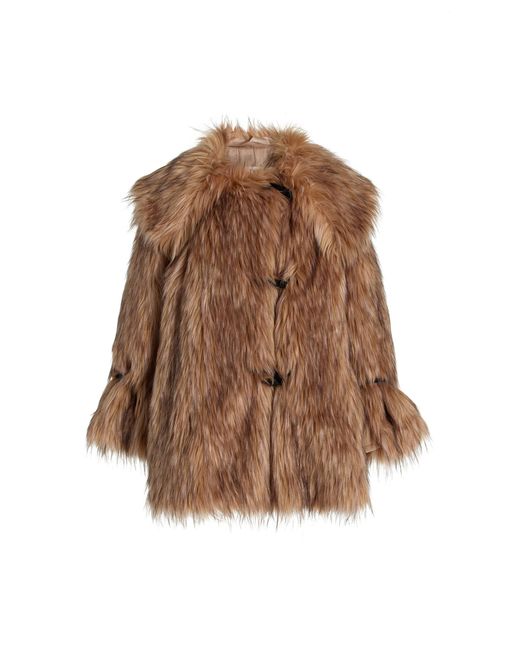 By Malene Birger Brown Exclusive Yvette Short Faux Fur Coat