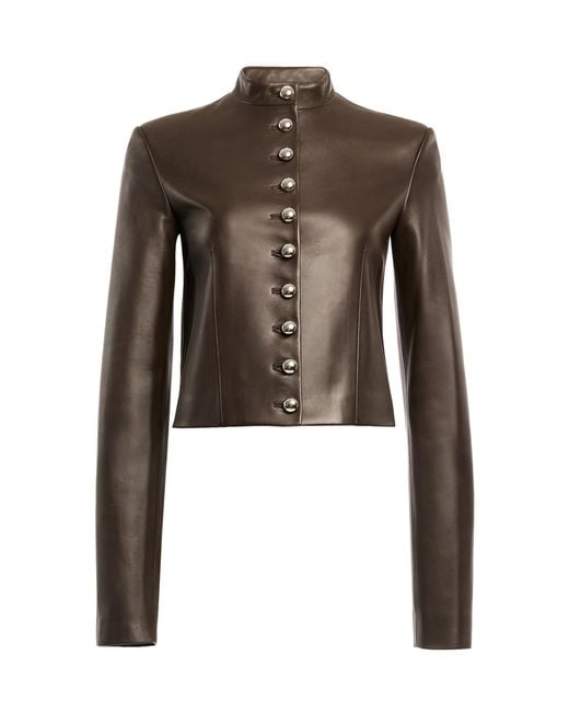 Altuzarra Brown Dixon Leather Jacket