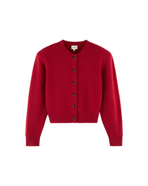 ARAKII Red Exclusive Nea Wool Cardigan