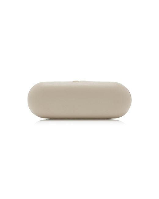 St. Agni White Exclusive Riviera Capsule Leather Clutch