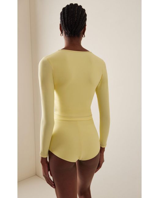 Abysse Yellow Exclusive Poppler Long Sleeve Swim Top