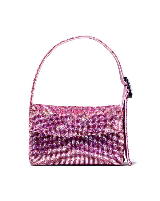 Benedetta Bruzziches Pink La Vitty Mignon Crystal Embellished Shoulder Bag