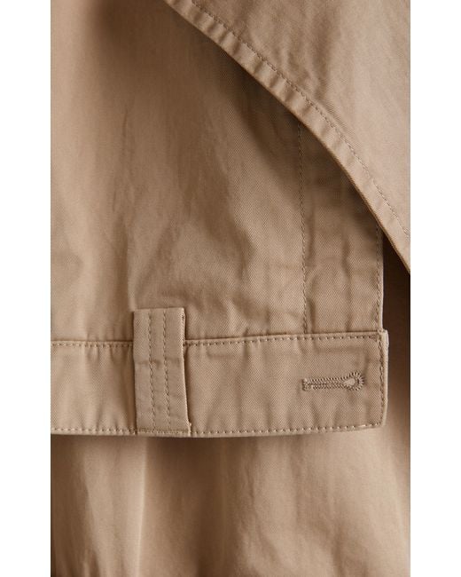 Balenciaga Natural Deconstructed Cotton Twill Trench Coat