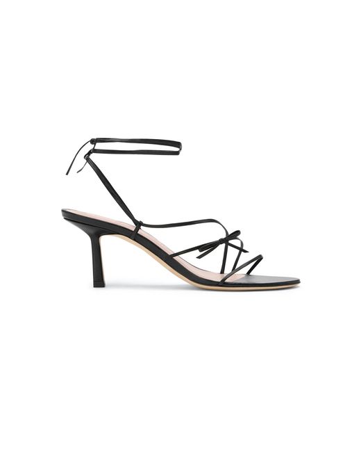 STUDIO AMELIA Black Solstice 70 Leather Sandals