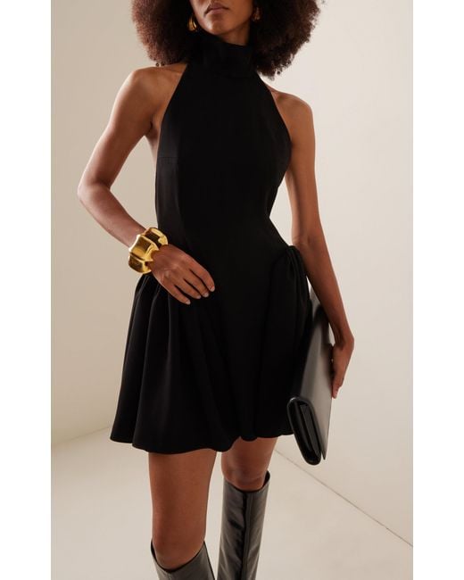 16Arlington Black Fiala Crepe Mini Dress