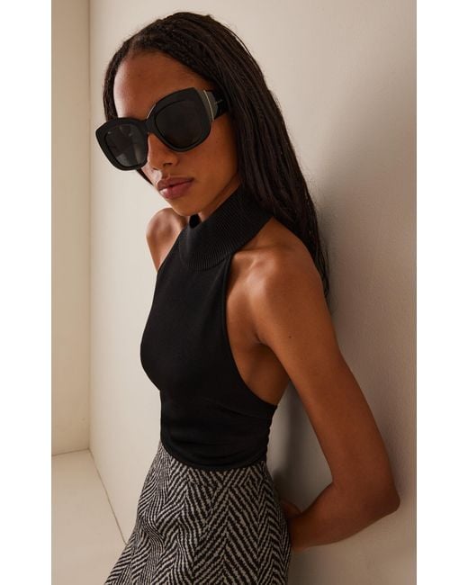 Givenchy Black Bold Square-Frame Acetate Sunglasses