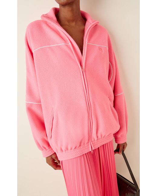 Balenciaga Shell Tracksuit Jacket in Pink | Lyst