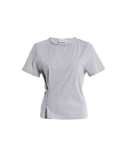 Deiji Studios Gray Pinch Cotton T-Shirt