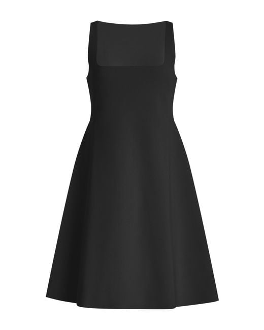 Birrot Black Exclusive Lay3 Bonded Crepe Mini Dress