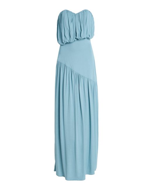 Third Form Blue Seraphic Strapless Maxi Dress