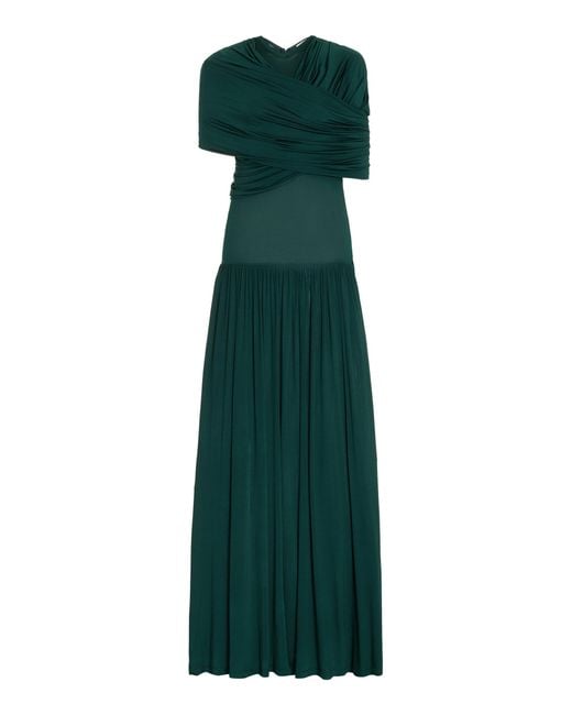 Ulla Johnson Green Livia Capelet Maxi Dress
