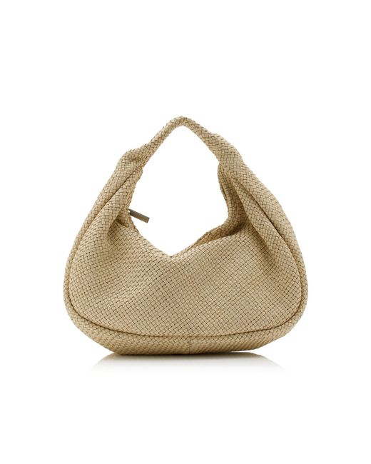 セントアグニ バッグ アイボリー St. Agni Bon Bon Woven Leather Bag in Metallic | Lyst