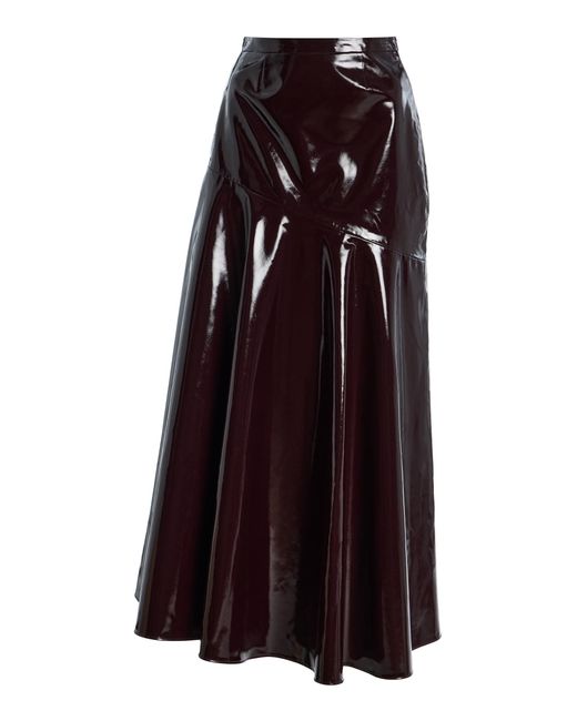 Adam Lippes Black Tess Canvas Skirt