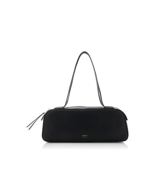 Khaite Black Simona Leather Shoulder Bag