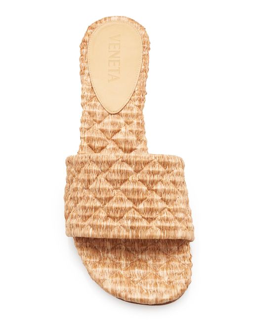 Bottega Veneta Natural Amy Woven Wicker Sandals