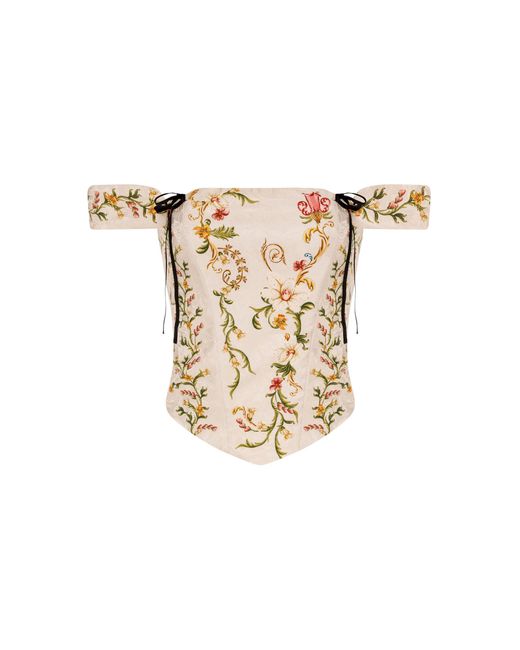 Agua Bendita White Deseo Corset Top