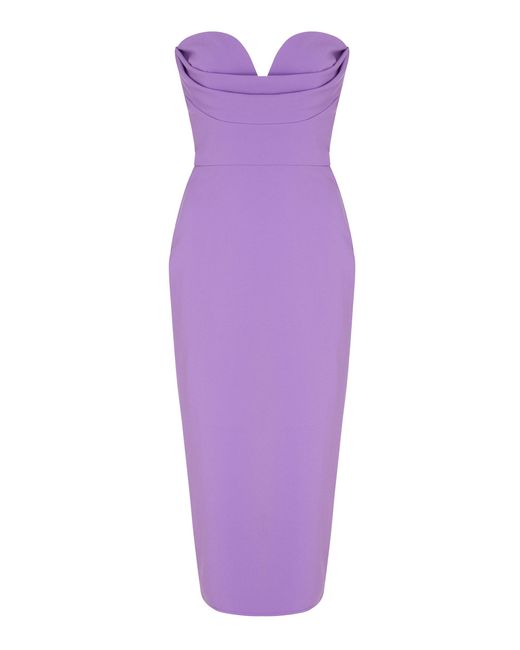 Alex Perry Purple Bustier Dress