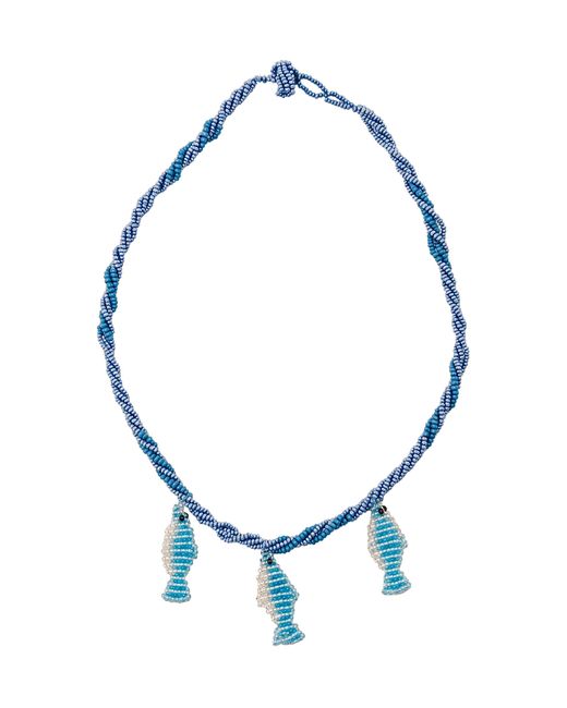 LIKE A BIRD Blue Peces De Kura Necklace