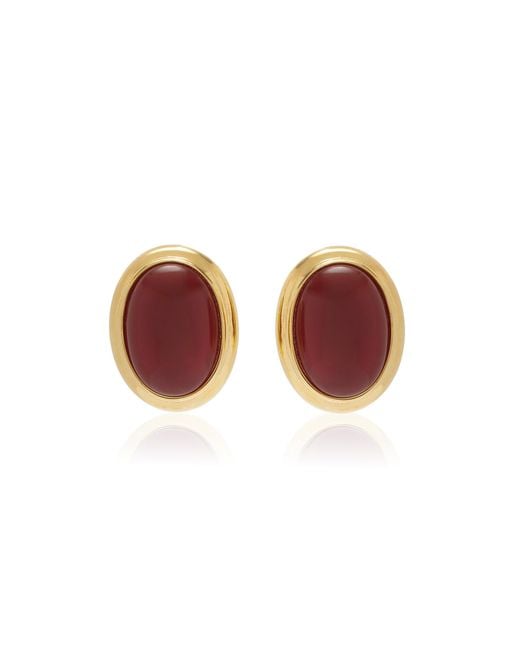 Ben-Amun Red Exclusive Madison 24k Gold-plated Carnelian Earrings