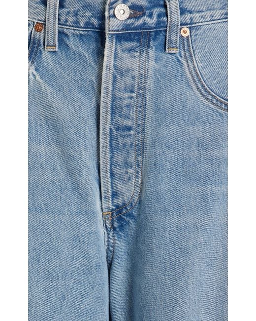 Citizens of Humanity Blue Horseshoe Paneled Rigid High-rise Wide-leg Jeans for men