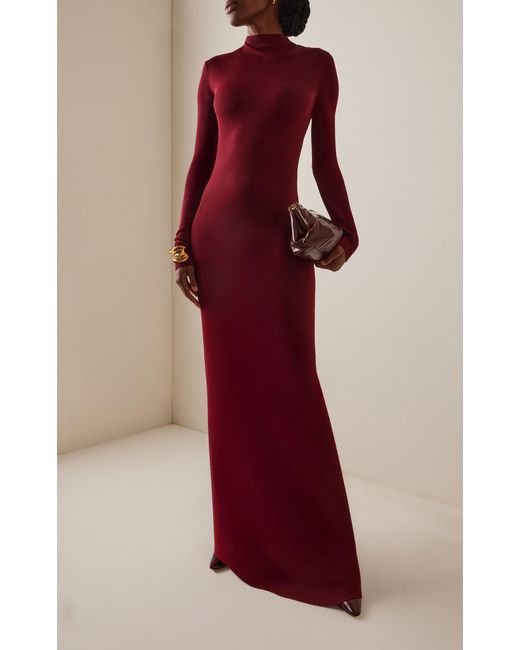 Altuzarra Red Kaplan Knitted Maxi Dress