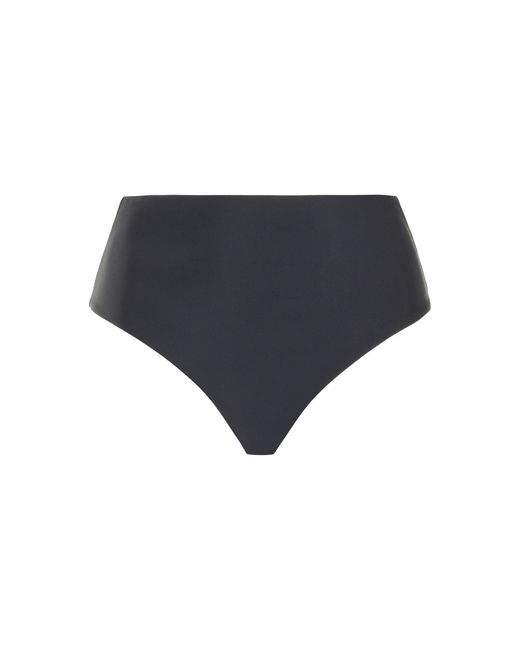 JADE Swim Black Bound High-waisted Bikini Bottom