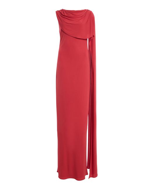Kallmeyer Red Hillary Scarf Gown