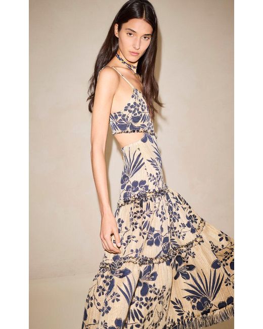 Alexis Multicolor Sonora Cotton-Blend Midi Dress