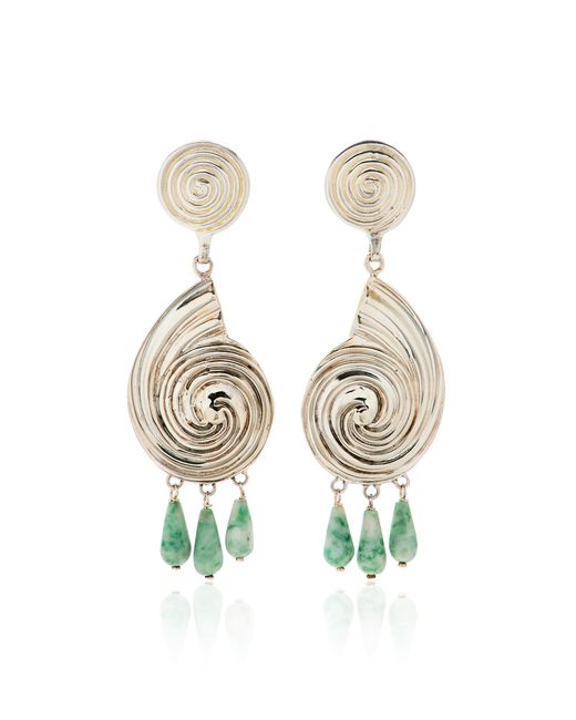 Juju Vera Metallic Exclusive Riviera Eliza Sterling Silver Turquoise Earrings