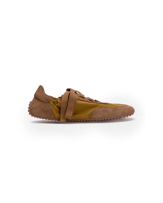 Odissi Brown Cass Nylon Sneakers